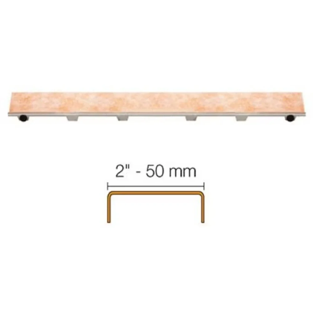 Schluter-Kerdi-Line Tileable Rectangle GRATE ONLY for linear drain 24